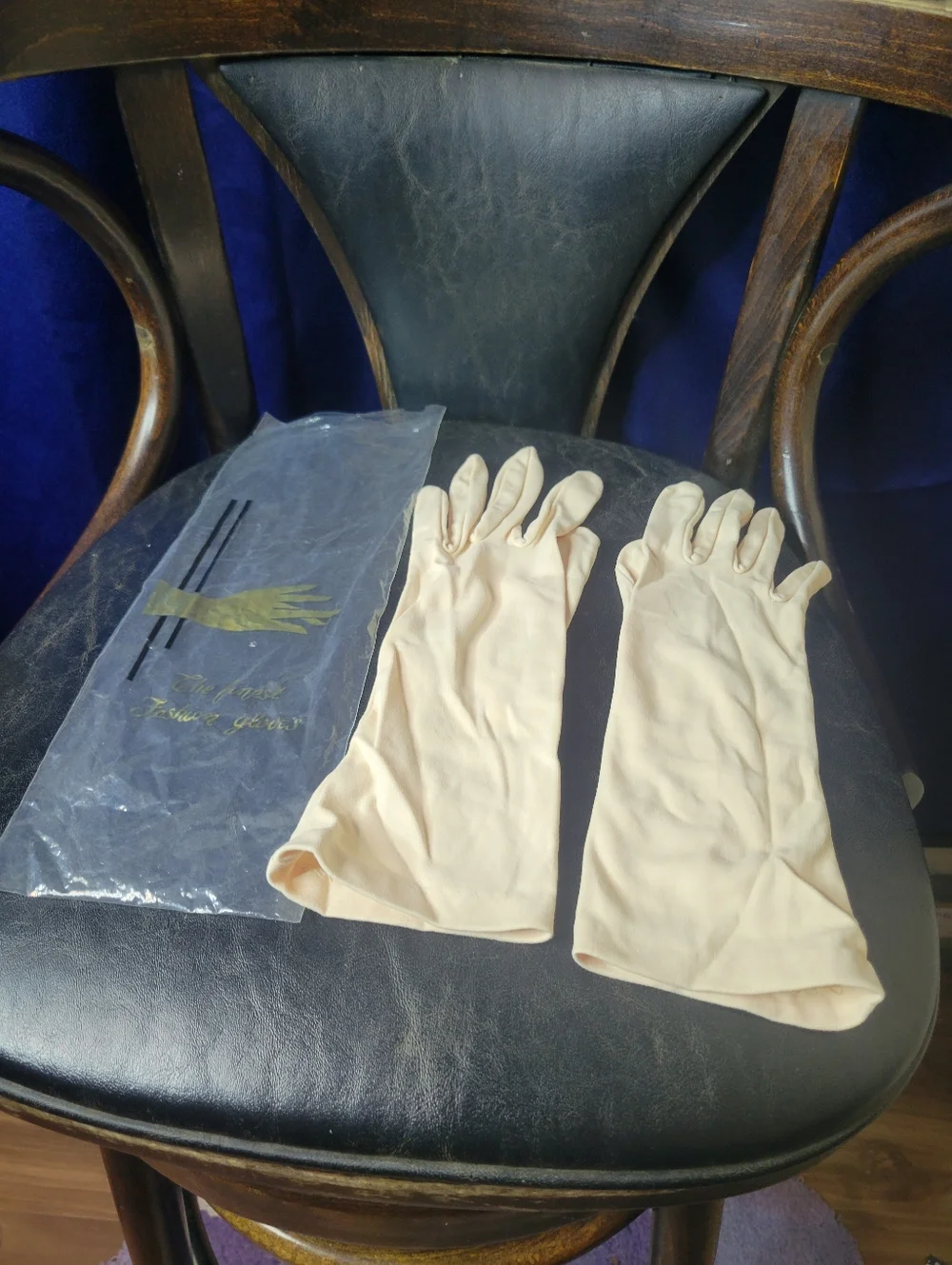 Vintage Beige Formal Opera Style Ladies Gloves